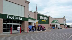 Temsili görsel: ABD’de bir Walmart mağazası dış görünümü, tüketici harcamaları ve market alışverişi bağlamı