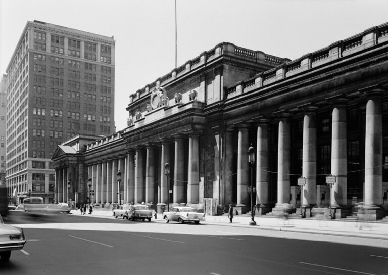 New York’taki tarihi Pennsylvania Station dış cephesi (temsili/arsiv).