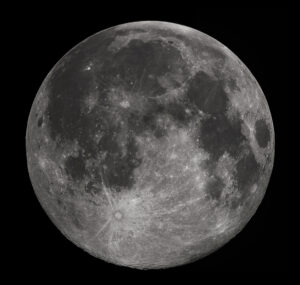 Ay'ın dolunay görüntüsü (NASA, kamu malı; temsili).