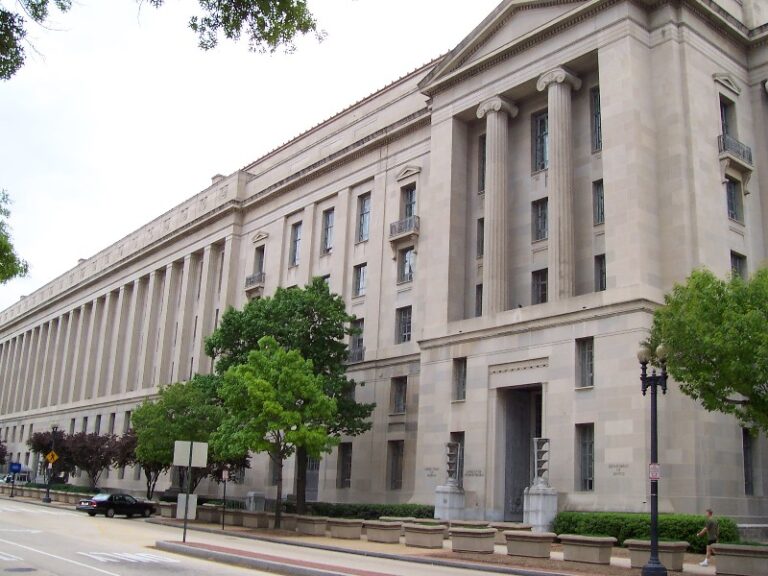 Washington DC'deki Robert F. Kennedy Adalet Bakanlığı binası (temsili).