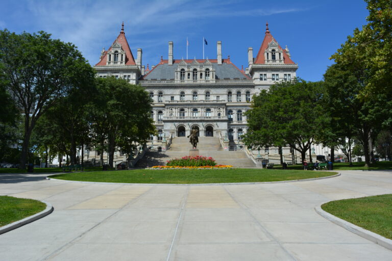 Albany’de New York Eyalet Meclisi binası (temsili).