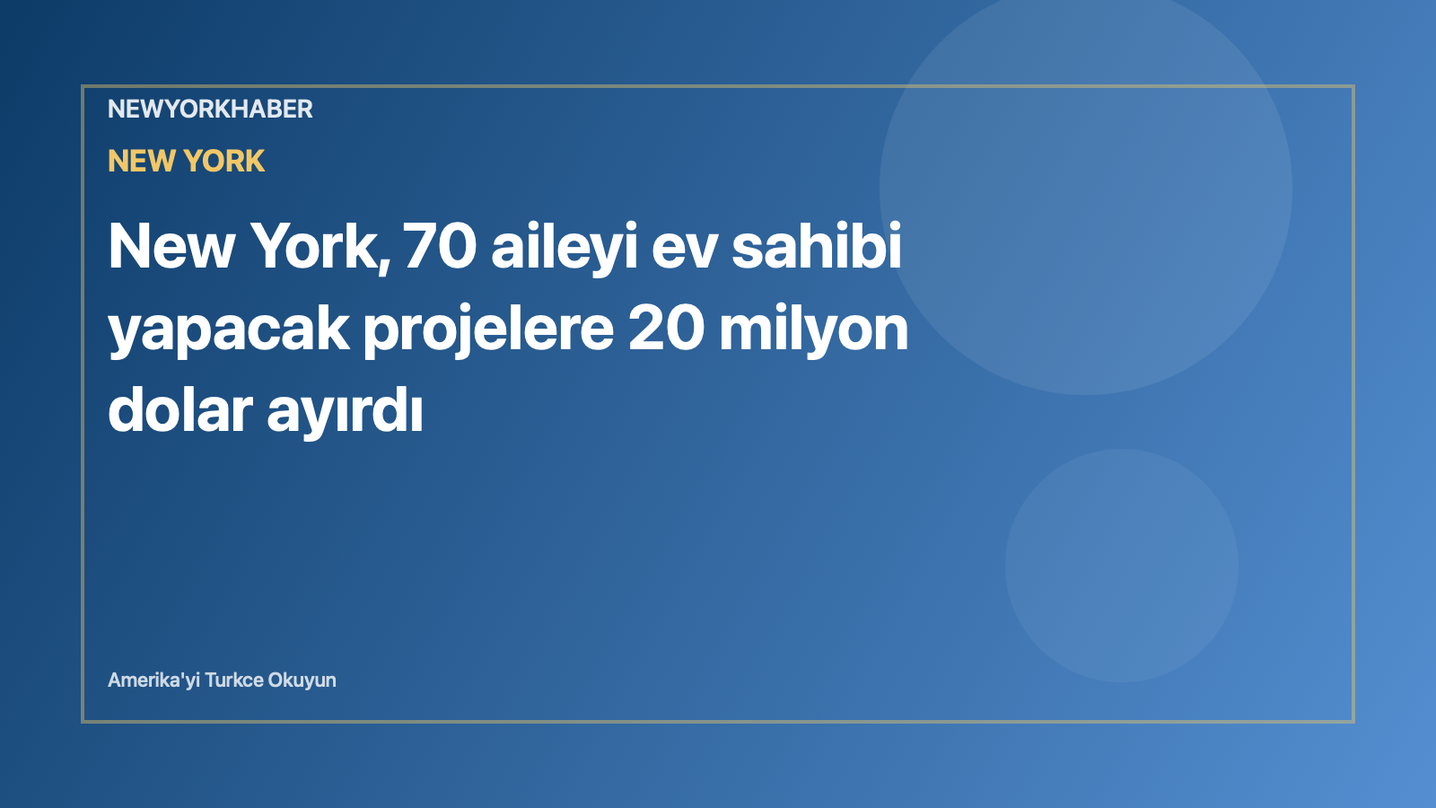 Temsili editoryal görsel: New York'ta konut ve ev anahtarı.