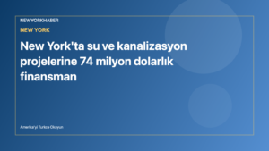 Temsili editoryal görsel: su altyapısı boruları ve New York silüeti.