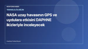 Temsili editoryal görsel: Dünya'nın üst atmosferi, uzay havası ve ikiz uydular.