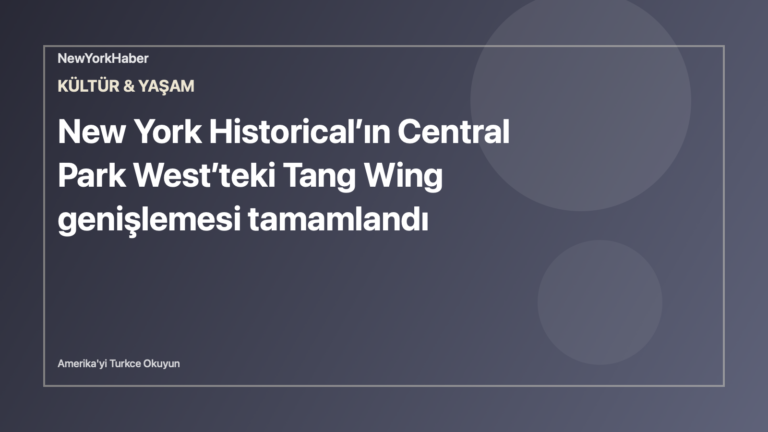 New York Historical’ın Central Park West’teki Tang Wing genişlemesi tamamlandı için temsili NewYorkHaber editoryal görseli