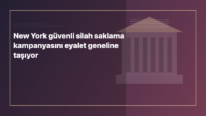 Temsili editoryal görsel: New York güvenli silah saklama kampanyasını eyalet geneline taşıyor