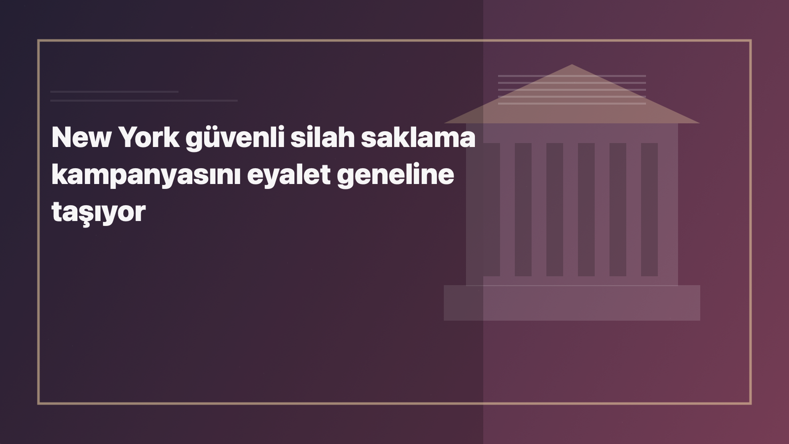 Temsili editoryal görsel: New York güvenli silah saklama kampanyasını eyalet geneline taşıyor