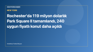NewYorkHaber için hazırlanmış editoryal görsel: uygun fiyatlı konut projesi ve şehir silüeti.